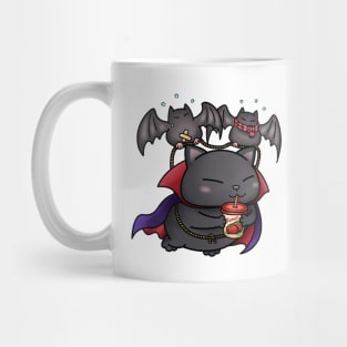 Halloween Cat Vampire Kitty Mug